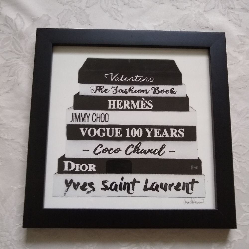 Amanda Greenwood print Larson Juhl custom Black frame Chanel Hermes Luxury